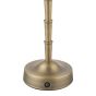 Wyman Large Rechargeable Table Lamp Antique Brass Base Only LED