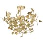 Yadira 4 Light Semi Flush Gold Leaf
