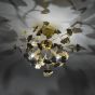 Yadira 4 Light Semi Flush Gold Leaf