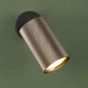 Yamis Single Spotlight Knurled Bronze and Matt Black