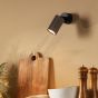 Yamis Single Spotlight Knurled Bronze and Matt Black