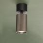 Yamis Single Spotlight Knurled Bronze and Matt Black