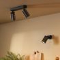 Yamis Single Spotlight Knurled Bronze and Matt Black
