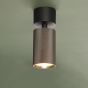 Yamis Single Spotlight Knurled Bronze and Matt Black