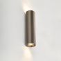 Yamis 2 Light Wall Light Knurled Bronze