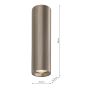 Yamis 2 Light Wall Light Knurled Bronze