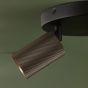 Yamis 3 Light Plate Spotlight Satin Bronze and Matt Black