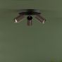 Yamis 3 Light Plate Spotlight Satin Bronze and Matt Black