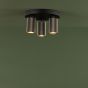 Yamis 3 Light Plate Spotlight Satin Bronze and Matt Black