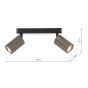 Yamis 2 Light Bar Spotlight Knurled Bronze and Matt Black