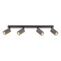 Yamis 4 Light Bar Spotlight Knurled Bronze and Matt Black