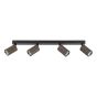 Yamis 4 Light Bar Spotlight Knurled Bronze and Matt Black