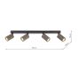 Yamis 4 Light Bar Spotlight Knurled Bronze and Matt Black