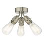 Yao 3 Light Flush Satin Nickel
