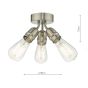 Yao 3 Light Flush Satin Nickel