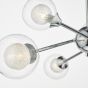 Zeke 6 Light Semi Flush Polished Chrome