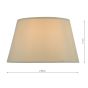 Zira Taupe Faux Silk Candle Shade 18cm