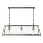 Academy 3 Light Bar Pendant Antique Copper and Glass