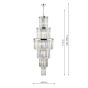 Angel 28 Light Chandelier Crystal and Polished Chrome
