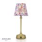 Joules Apsley Rechargeable Table Lamp Matt Antique Brass With Shade LED