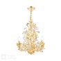 Audley End 3 Light Pendant Gold Leaf