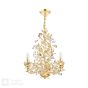 Audley End 3 Light Pendant Gold Leaf