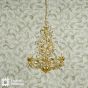 Audley End 3 Light Pendant Gold Leaf