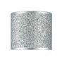 Bistro Silver Cotton Drum Shade 16cm