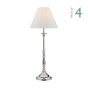 Blenheim Table Lamp Polished Nickel With Shade (Multipack)