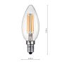 (Pack of 5) LED SES/E14 Candle Light Bulb (Lamp) 4w 400lm 2700k
