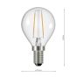 (Pack of 5) LED SES/E14 LED Light Bulb (Lamp) 4w 400lm 2700k