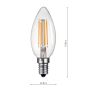 (Pack of 5) LED SES/E14 Candle Light Bulb (Lamp) 4w 400lm 4000k