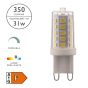 (Pack of 10) LED G9 G9 Light Bulb (Lamp) 3.5w 350lm 4000k
