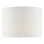 Ciara White Linen Drum Shade 33cm