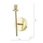 Cohen Wall Light Polished Gold Bracket Only