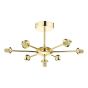 Cohen 7 Light Semi Flush Polished Gold Fitting Only