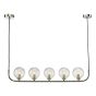 Cradle 5 Light Bar Pendant Polished Chrome Frame Only