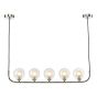 Cradle 5 Light Bar Pendant Polished Chrome Frame Only
