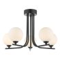 Cradle 5 Light Semi Flush Matt Black Frame Only