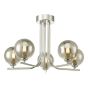 Cradle 5 Light Semi Flush Polished Chrome Frame Only