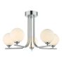 Cradle 5 Light Semi Flush Polished Chrome Frame Only