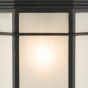 Dulbecco Outdoor Wall Light Black Opal Acrylic IP44