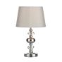 Edith Touch Table Lamp Polished Chrome with Shade