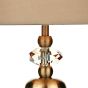 Edith Touch Table Lamp Antique Brass complete with Shade 