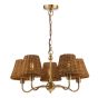 Elara 5 Light Pendant Antique Bronze Fitting Only
