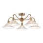Elara 5 Light Semi-Flush Antique Bronze Fitting Only