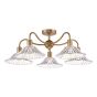 Elara 5 Light Semi-Flush Antique Bronze Fitting Only