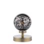 Esben Touch Table Lamp Antique Brass With Black Confetti Glass