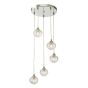 Federico 5 Light Cluster Pendant Polished Chrome Frame Only