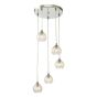 Federico 5 Light Cluster Pendant Polished Chrome Frame Only